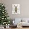 Stupell Industries Winter Skis Holiday Wreath Canvas Wall Art